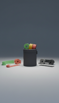 ⚫ Complete Training Bundle (Full Resistance Band Set + Pouch)