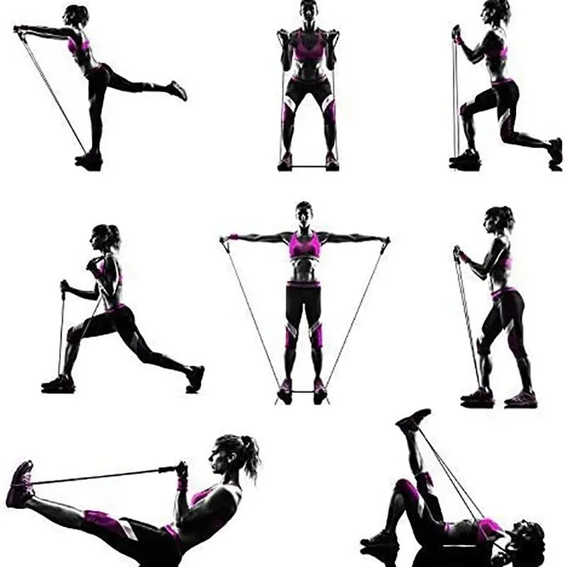 🏋️ Portable Training Set (Resistance Bands With Handles)